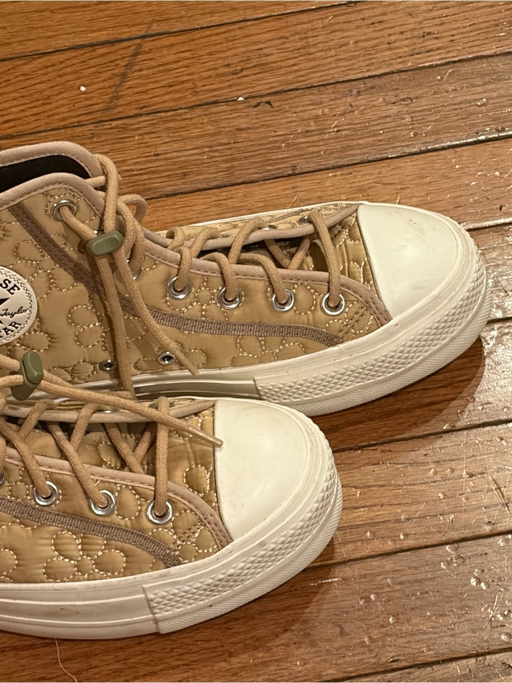 Converse Chuck Taylor All Star Lift Hi Quilted Epic Dune Womens Sz 8 - Picture 10 of 13